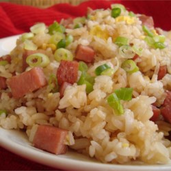 Island-Style Fried Rice Recipe - Fried rice, Hawaiian-style, features such beloved island delicacies as pineapple, Chinese lup cheong sausage, and Spam®.
