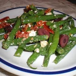 Marinated Green Beans with Olives, Tomatoes, and Feta