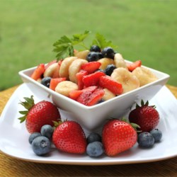 Red, White, and Blueberry Fruit Salad