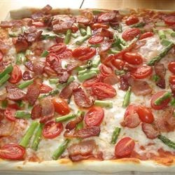 Bacon Asparagus Pizza