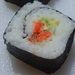 Smoked Salmon Sushi Roll Recipe - Allrecipes.com