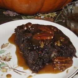 Chocolate Bread Pudding with Bourbon Pecan Sauce Recipe