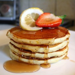 Sunday Morning Lemon Poppy Seed Pancakes