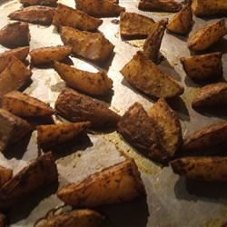 Cajun Spicy Potato Wedges Recipe