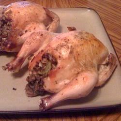 Baked Cornish Game Hens