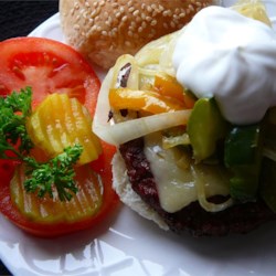 Open-Face Swiss Burger