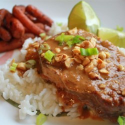 Slow Cooker Thai Peanut Pork