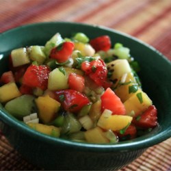 Spicy Strawberry Kiwi Peach Salsa