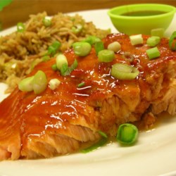 Pepper-Honey Cedar Plank Salmon