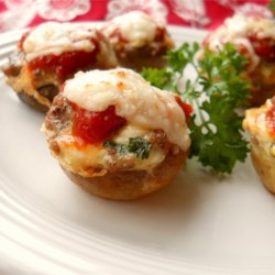 Lasagna-Stuffed Mushrooms