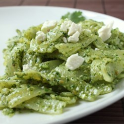 Tagliatelle with Coriander Pesto