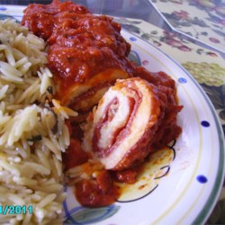 Brenda's Pepperoni Chicken Rollups