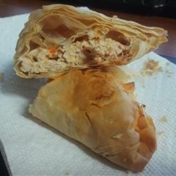 Buffalo Chicken Phyllo Wraps