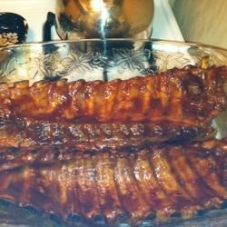 Apple and BBQ Sauce Baby Back Ribs