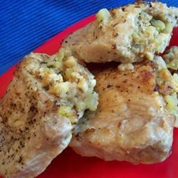 Apple Stuffed Pork Chops