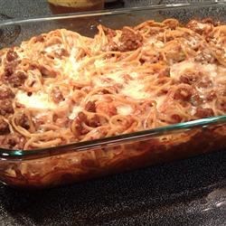 The Best Spaghetti Casserole