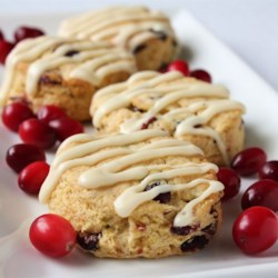 Cranberry Eggnog Cornbread Scones Recipe