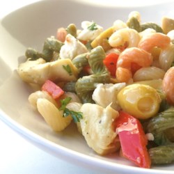 Tri-Colored Pasta with Feta Cheese