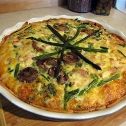 Asparagus Chicken Quiche