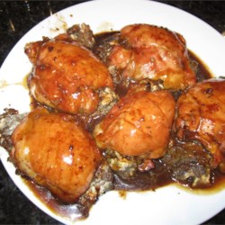 Mushroom-Stuffed Chicken Breasts in a Balsamic Pan Sauce