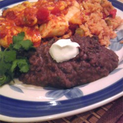 Luscious Turkey Bacon Refried Beans