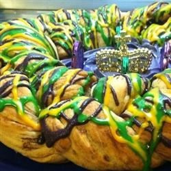 Super Easy Mardi Gras King Cake Recipe