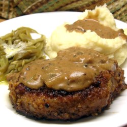 Grandma's Pork Chops in Mushroom Gravy