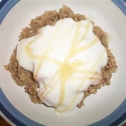 Quinoa with Peaches and Creamy Yogurt