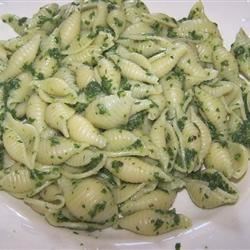 Spinach and Pasta Shells