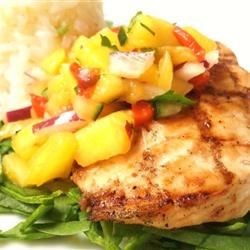 Grilled Pineapple Mango Salsa