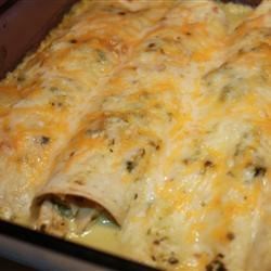 Poblano Chile Enchiladas a la Gringa