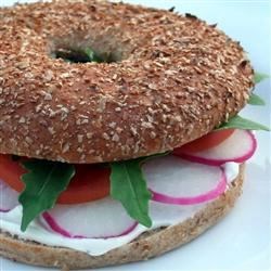 Spring Veggie Bagel Sandwich