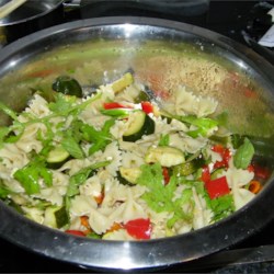 Greek Pasta Salad with Roasted Vegetables and Feta