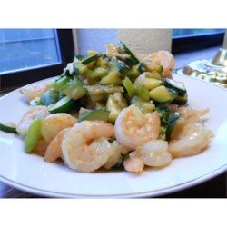 Honey-Ginger Shrimp and Vegetables