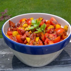 Sweet Pepper Balsamic Bean Salad