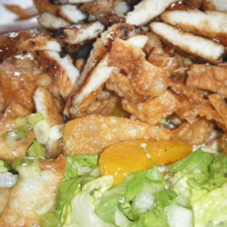 Grilled Wonton Chicken Salad