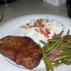 Maple-Mustard Glazed Pork Chops