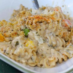 Chicken and Pasta Casserole with Mixed Vegetables