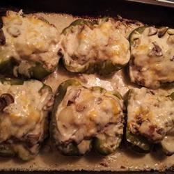 Sausage Alfredo Stuffed Peppers