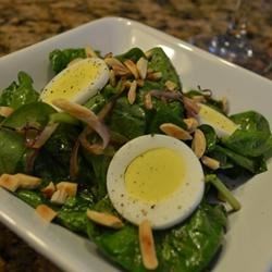Wilted Spinach and Almond Salad