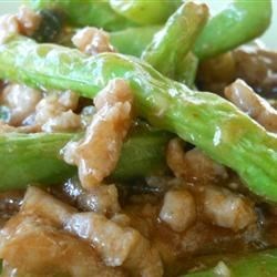 Spicy Green Beans and Pork, Asian Style