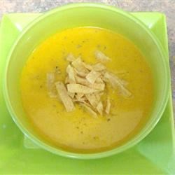 Roasted Carrot and Cauliflower Curried Soup