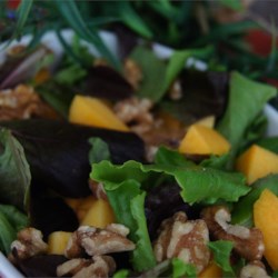 Chicken Salad with Peaches and Walnuts