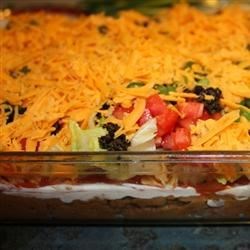 Healthier Seven Layer Taco Dip