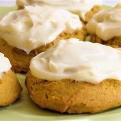 Pumpkin Cookies with Cream Cheese Frosting (The World's Best!)