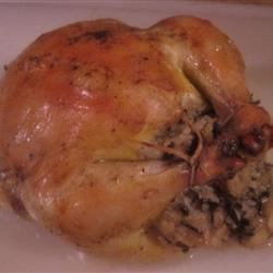 Cornish Game Hens with Rice Stuffing Recipe