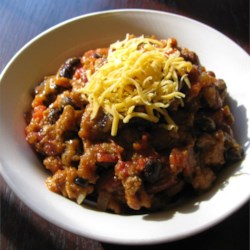 Slow Cooker Pumpkin Turkey Chili