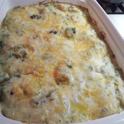 Poblano Chicken Enchilada Casserole