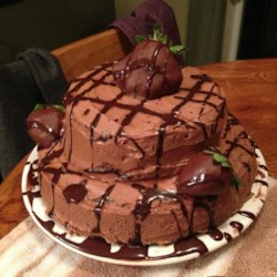 Double Chocolate Brownie Receta de la torta