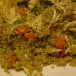 Quinoa Pilaf with Shredded Chicken Recipe